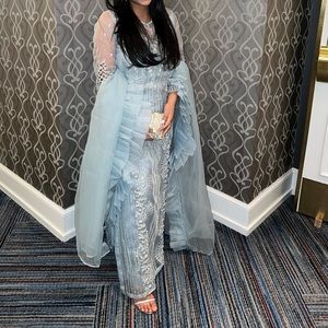 Baby Blue Pakistani dress